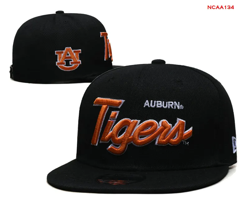 2024 All Team Fan's USA College Baseball Ajustable Alabama Crimson Auburn Tigers Chapeau sur terrain Mix Taille de commande Fermée Flat Bill Base Ball Snapback Caps Bone Chapeau b0