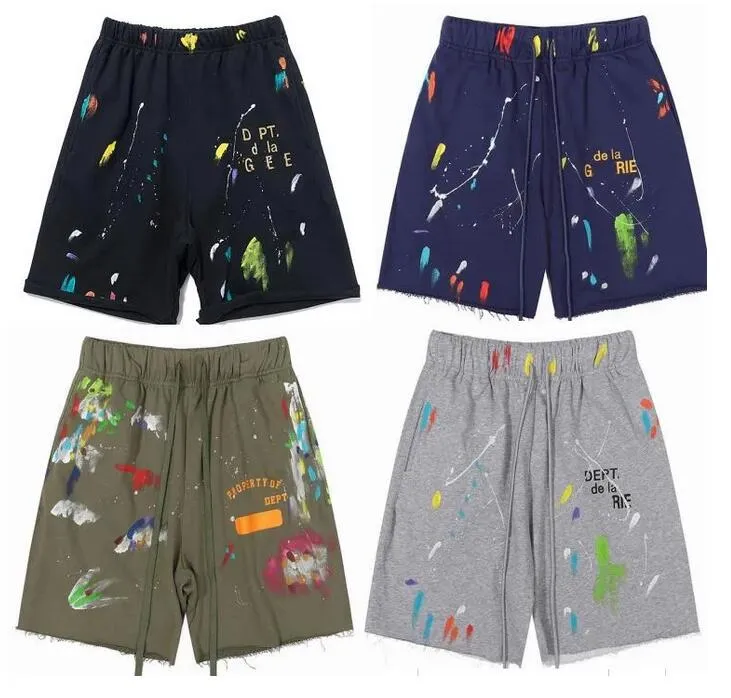 Wysokiej jakości designerskie szorty Mężczyźni i kobiety oddychające sportowe koszykówka High Street Rock Fashion Shorts Białe czarne pomarańczowe męskie spodnie do koszykówki