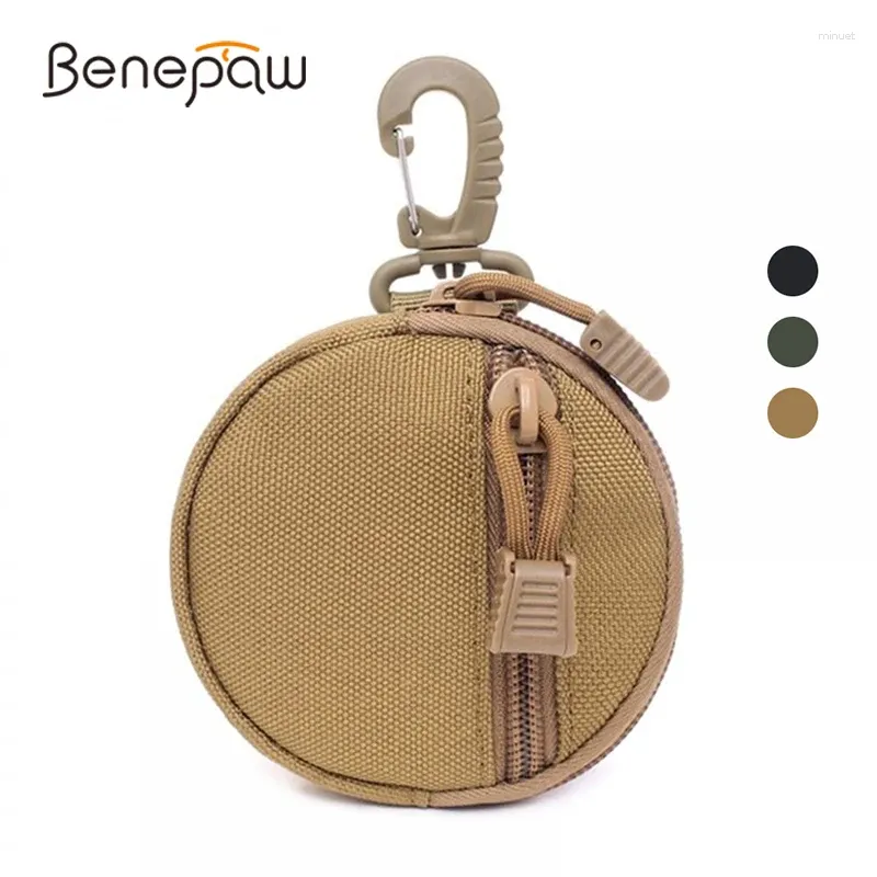 Portefeuilles Benepaw Portable Dog Treat Sac Tactique Durable Léger Pochette pour animaux de compagnie avec mousqueton rotatif pour la formation de chiot