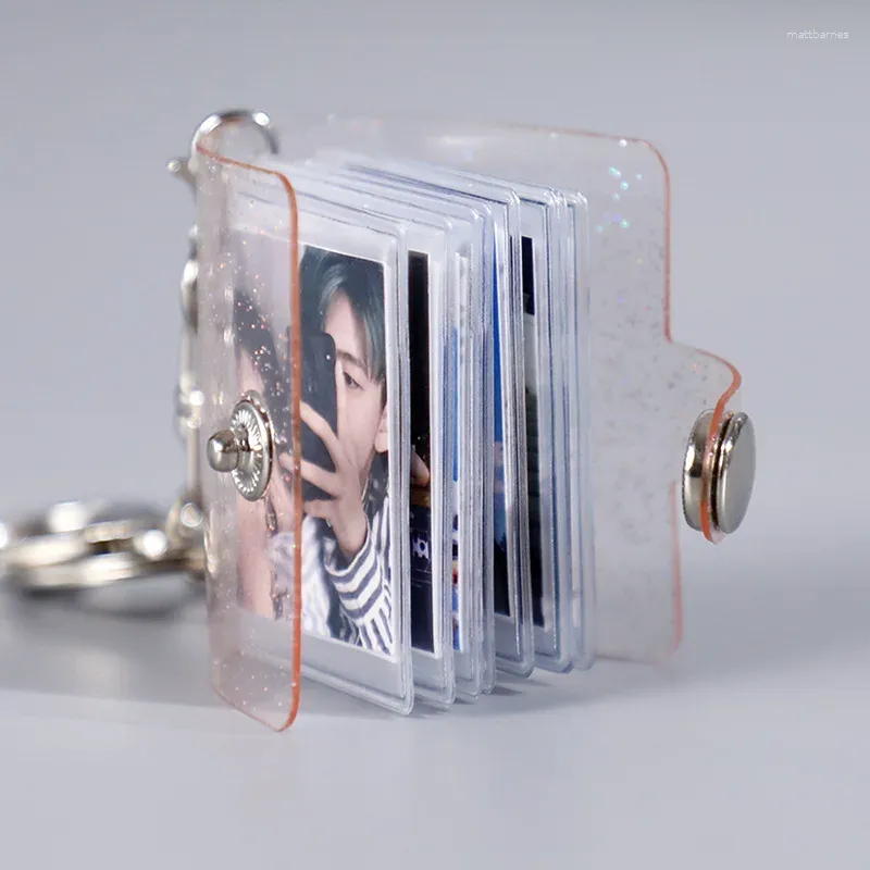 Chaveiros Keychain Pogal Mini Pos Titular Chaveiro Bolsos Po para Cartões Saco Criativo Coletar Livro Pocard Holde