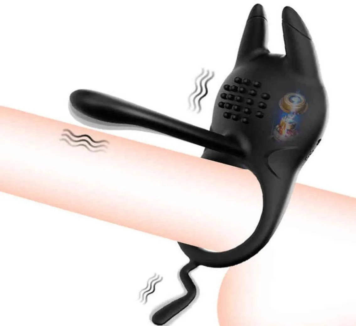 NXY vibratori 10 velocità Gspot vibratore per le donne stimolazione anale della vagina anello del rubinetto ritardo eiaculazione pene vibrazione giocattoli del sesso uomini 8431558