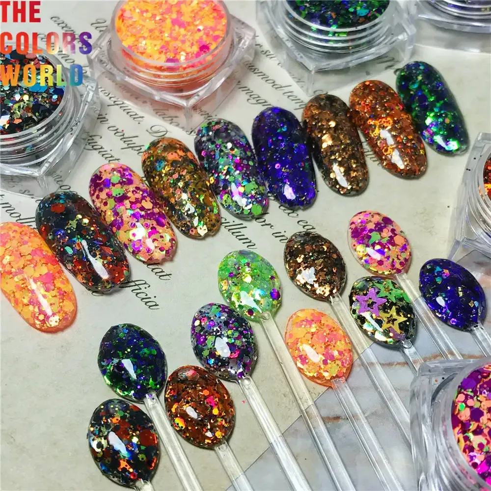 Glitter TCT426 Halloween Mix Nail Glitter Nail Art Decoration Body Art Tumbler Crafts DIY Handwork Accessories Festival Party Supplier