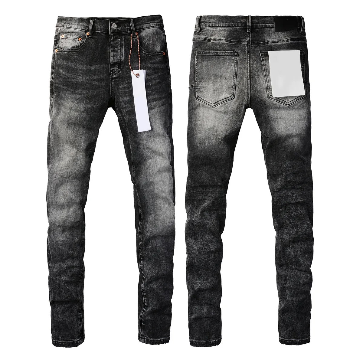 Jeans paarse jeans ontwerper man jeans skinny jeans gescheurde fietser slanke rechte mager casual groene jeans herenbroeken kleding broek 71