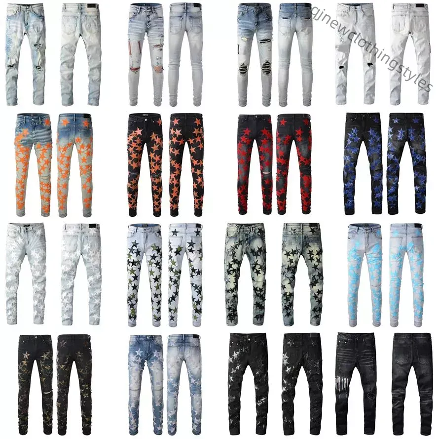 miri jeans hommes designer jeans haute qualité mode hommes jeans style cool luxe designer denim pantalon en détresse déchiré biker noir bleu jean slim fit moto