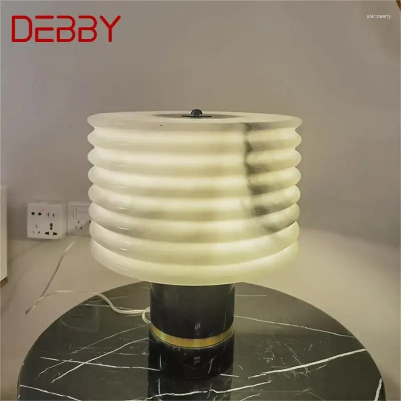 Tischlampen Debby nordische Lampe Luxus Marmor Moderne Schreibtisch LED LED Dekor Wohnzimmer Schlafzimmerstudium
