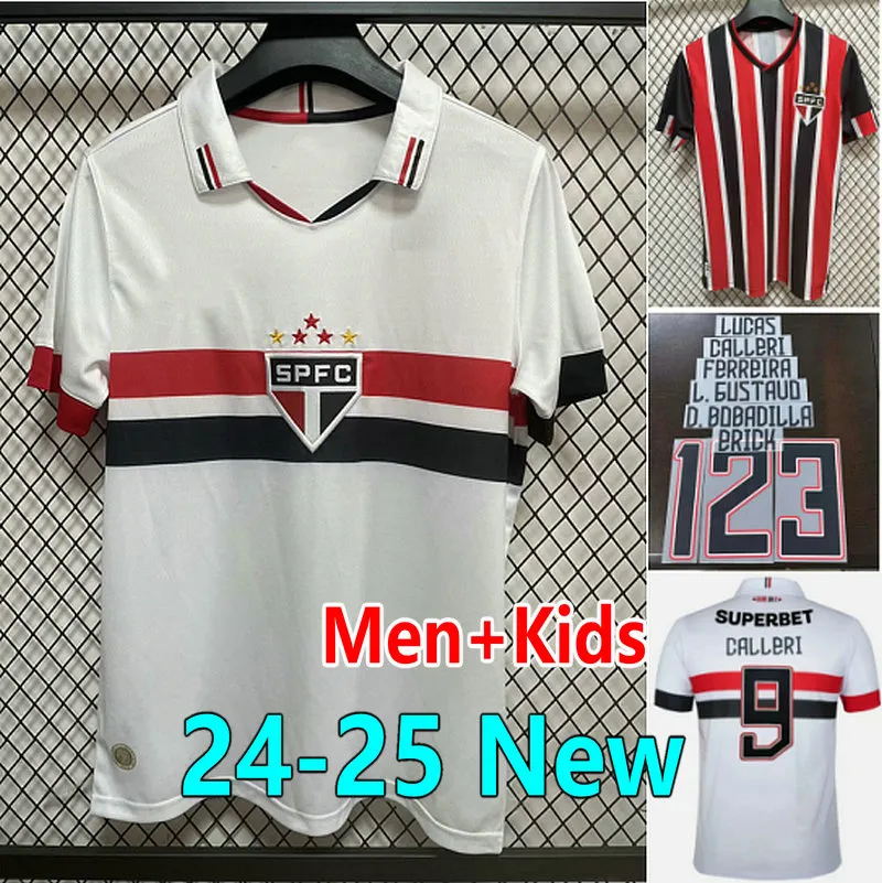 2024 Sao Paulo James Soccer Jerseys 24 25 Home Away Away Away Futol Calleri Reinaldo Luciano Galoppo Rafinha Pablo Maia Lucas Football Shirt Men Kids Mundurs