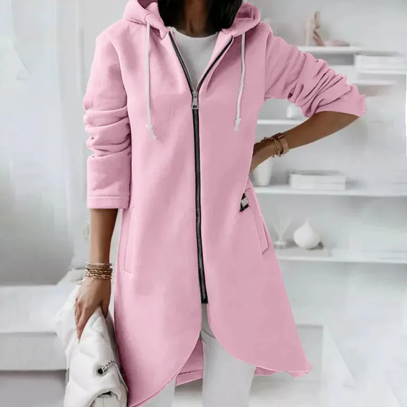 Sweat à capuche surdimensionné zippé à manches longues pour femme - Veste d'automne 2025 Y2K Streetwear - Manteaux de sport avec poches, A# Beige Sweat à capuche surdimensionné zippé à manches longues pour femme - Veste d'automne 2025 Y2K Streetwear - Manteaux de sport avec poches, A# Beige