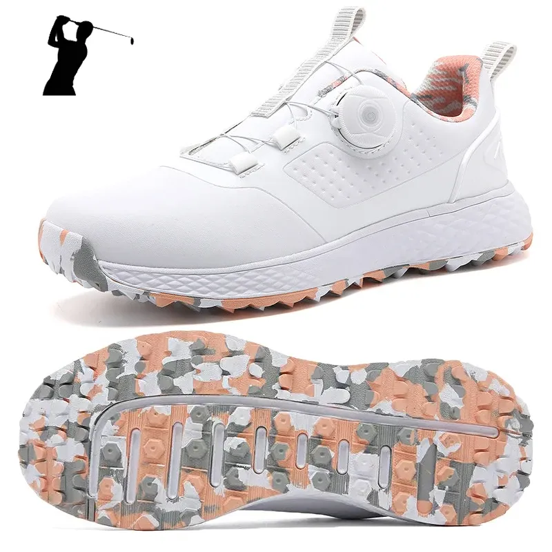 Chaussure chaussures de Golf imperméables femmes baskets de Golf confortables chaussures de marche en plein air hommes chaussures de caddie de Golf baskets