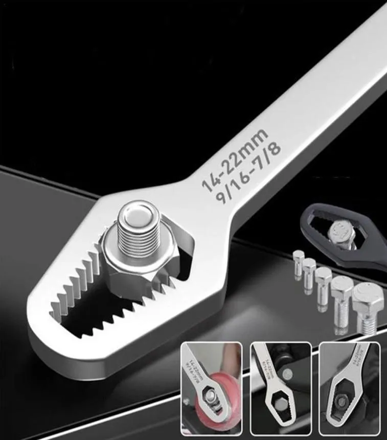 822mm Universal Torx Wrench SelfTightening Justerbara glasögon Wrench Board Doublehead Torx Spanner Handverktyg för Factory1748687