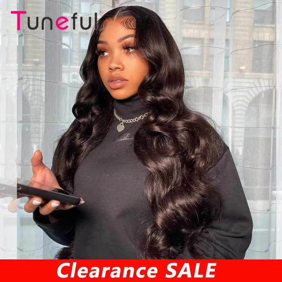 Synthetic Wigs HD Transparent 13x4 13x6 Lace Front Human Hair Wigs Body Wave Pre Plucked Brazilian Body Wave Human Hair Frontal Wigs For Women 240329