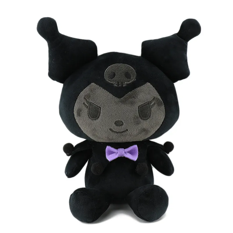 Wholesale 20cm cute black charcoal puppy plush toys children's games playmates holiday gifts bedroom decoration