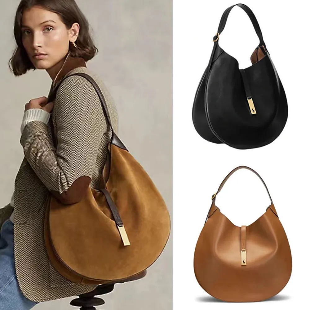 Kvalitet stor hög handväska id äkta läder mode sadel väska polo axelväskor designers kvinnor handväskor s s s s