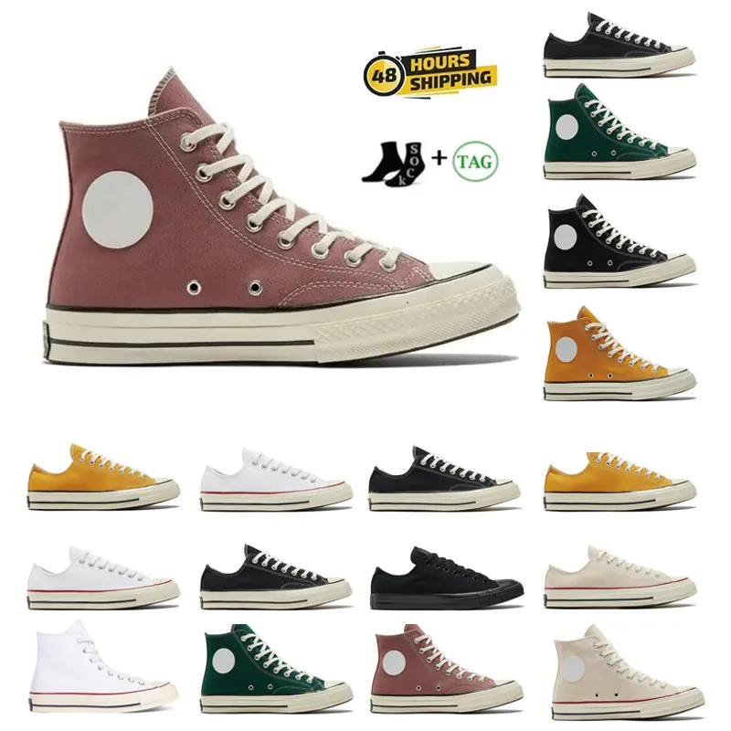 Top-Qualität, lässiges Segeltuch, alle Sta-Schuhe der 1970er Jahre, weiße Sterne, niedrig, hoch, 1970 Chuck, Chucks-Plattform, gemeinsam benannte Herren- und Damenschuhe, 70er-Jahre-Sport-Sneaker