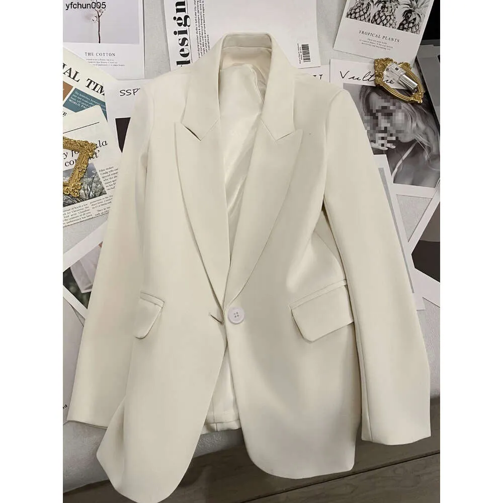 Petite veste de costume célèbre sur Internet pour femmes, nouvelle Version coréenne élégante au début du printemps et de l'automne, blanc {catégorie}