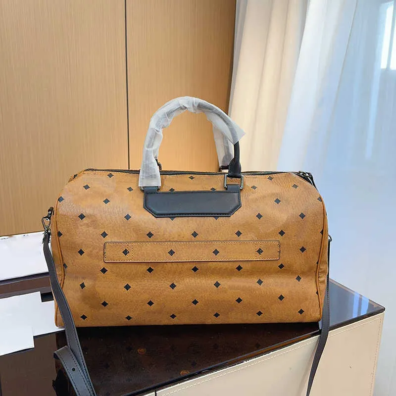 luxe plunjezak designer bagage m reistassen dames heren vintage print grote lederen weekendtas bruin zwarte handtassen 240319