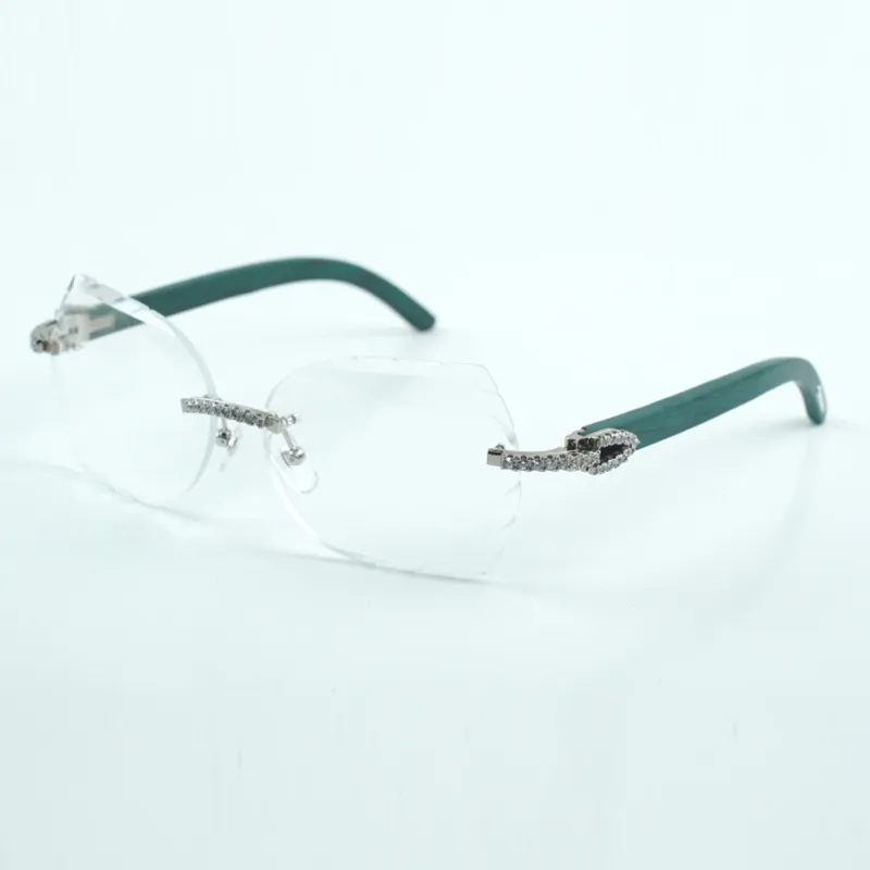 Vendas diretas da fábrica de diamantes médios clássicos de luxo da moda e lentes transparentes cortadas 8300817 tigre natural ou madeira verde ou vermelha tamanho da perna 60-18-135 mm