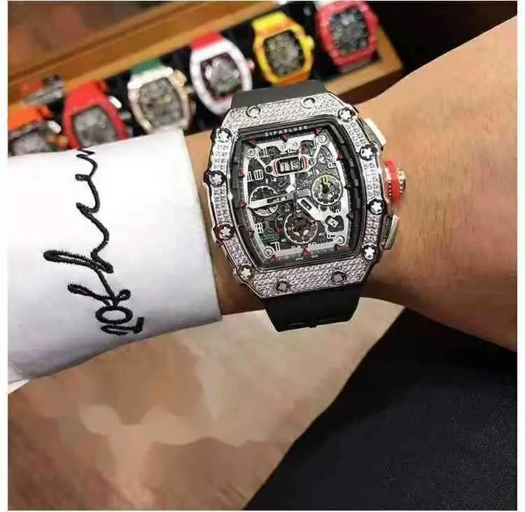 Herrklockor Designer Watches Movement Watches Leisure Business Richa Mechanical Watches Men's Gift PDG4