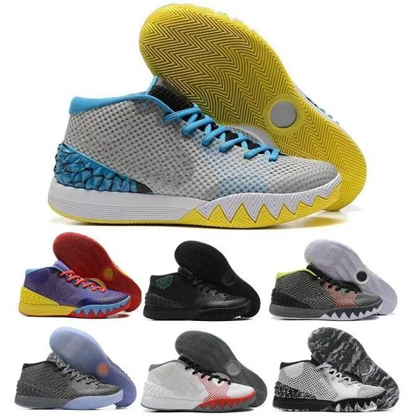 Mens Basketball Shoes Kyrie 1 Skateboard Easter Pepsi Uncle Drew BHM Yellow Infrared Australia Venus Flytrap 2024 Designer Trainer Sneakers Size 7 - 12