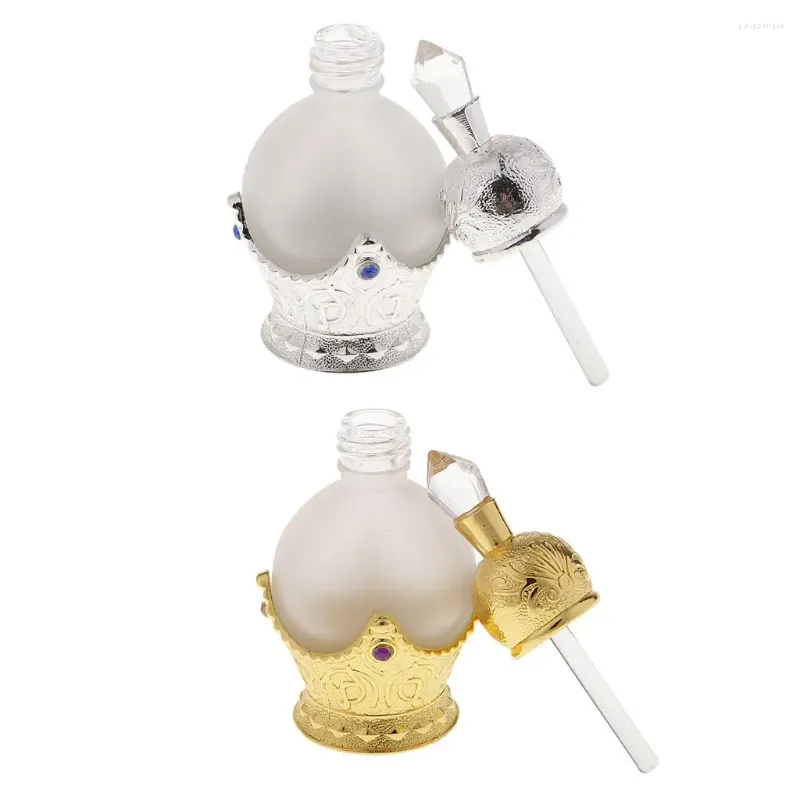 Bottiglie di stoccaggio Flacone spray per profumo in vetro vuoto vintage antico da 15 ml Elegante per donna Regalo da donna ricaricabile