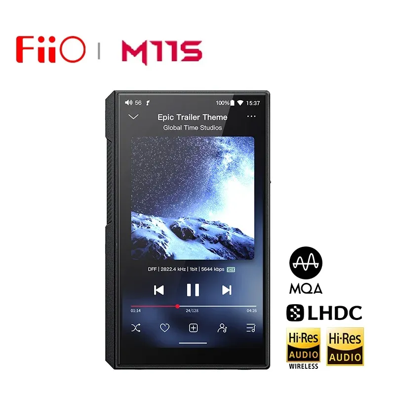 Player FiiO M11S HiFi MP3 Android Music Player Snapdragon 660 with Dual ES9038Q2M MQA Bluetooth 5.0 WiFi Bluetooth 5.0 PCM384 DSD256