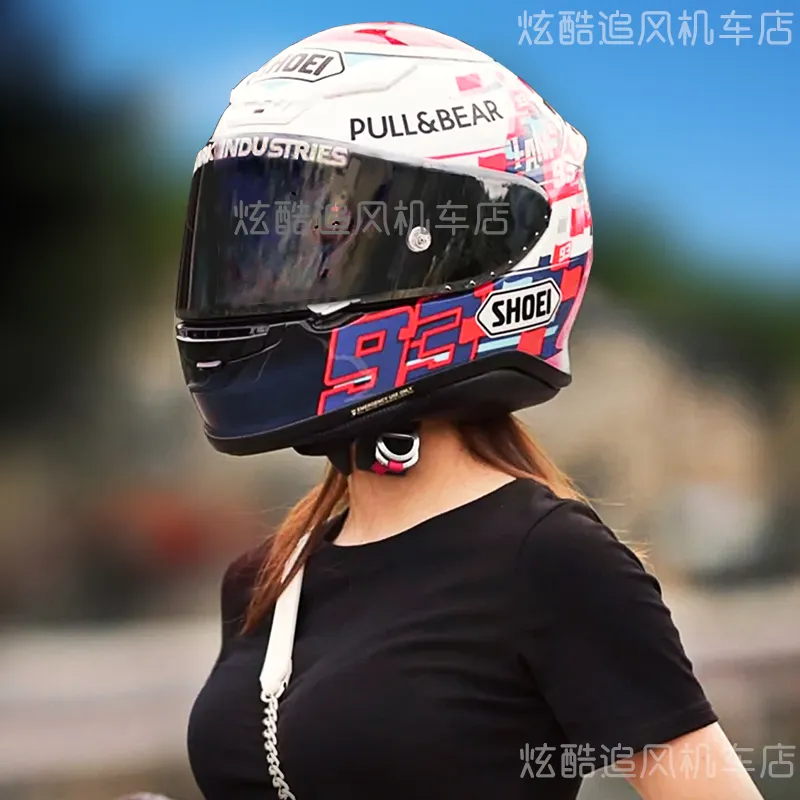 Full Face Shoei Z7 Power Up Motorcykelhjälm Anti-dimma Visor Man Riding Car Motocross Racing Motorcykelhjälm