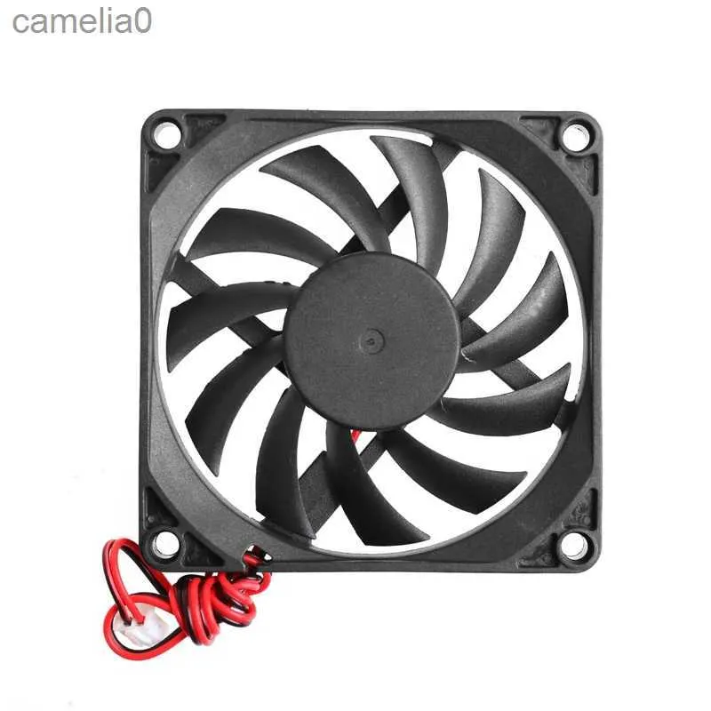 Fãs elétricos 12V 2 pinos 80x80x10mm PC Computador CPU Sistema Dissipador de calor Ventilador de resfriamento sem escova 8010C24319