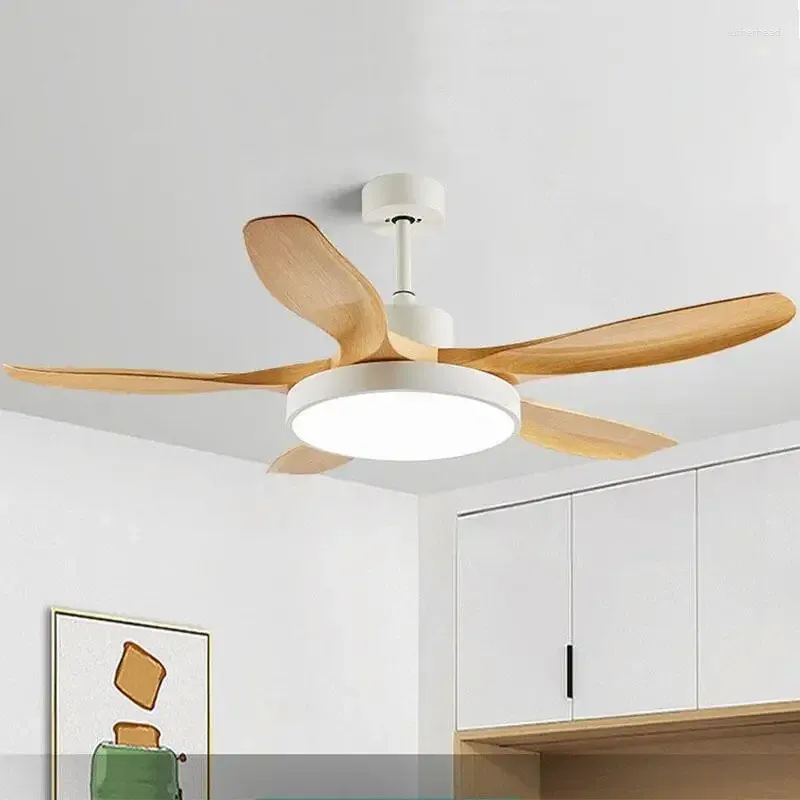 Grands ventilateurs de plafond avec lumière 48 52 60 pouces DC Led télécommande salon chambre ventilateur lumières 220V 110V