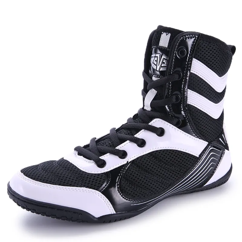 Boots Men's Wrestling Shoes Lightweight Outdoor Male Gym Training Sneakers White Black Big Size Professional Boxing Shoes
