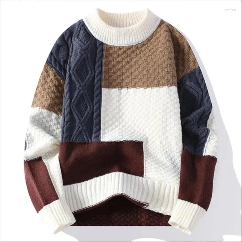 Men's Sweaters Men Loose Casual Knitwear Winter Fleece Warm Pullovers Good Quality Male Outwear For 4XL Clothing