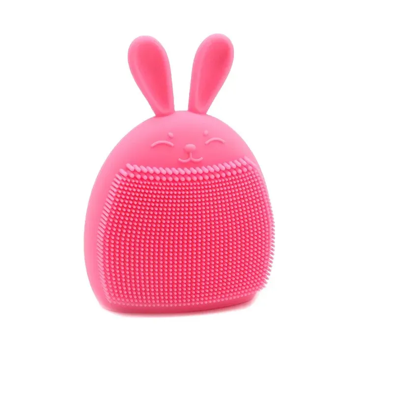 Brosse de nettoyage du visage en Silicone en forme de lapin, produit de lavage du visage, nettoyeur de pores, exfoliant, brosse de gommage du visage, soins de la peau, 1 pièce