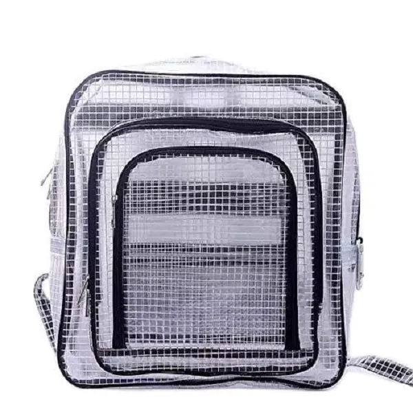 QIAOLIANQIAO ESD 15.7inch 40cm*35cm*15cm anti-static clear pvc backpack,cleanroom engineer tool bag full cover pvc for put computer tool working in clean room 1PCS