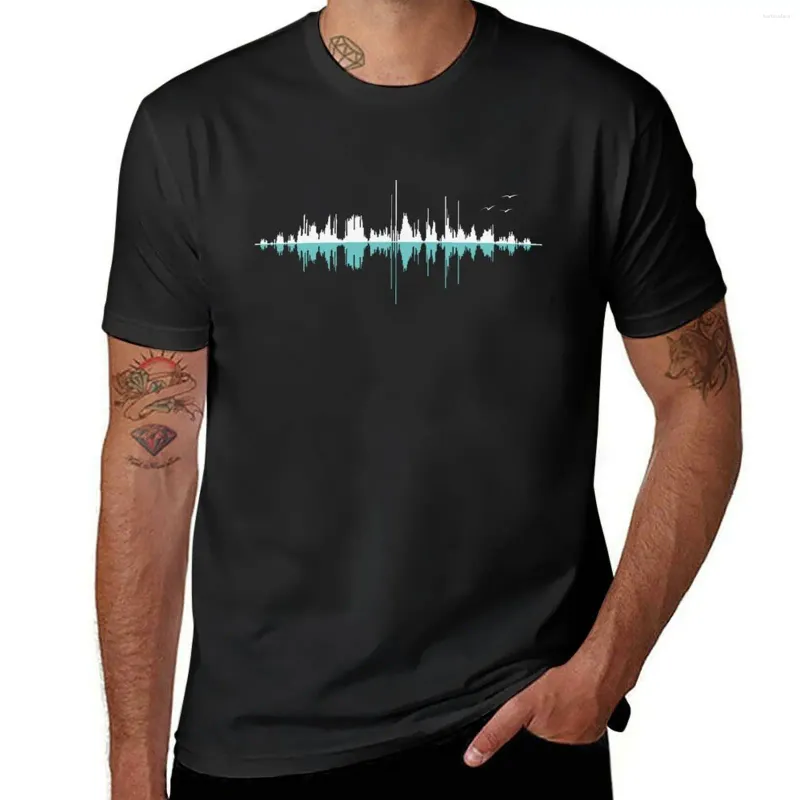 Herrpolos Music City (Black Version) T-shirt tungviktare Summer Top Sports Fans Mens Plain T Shirts