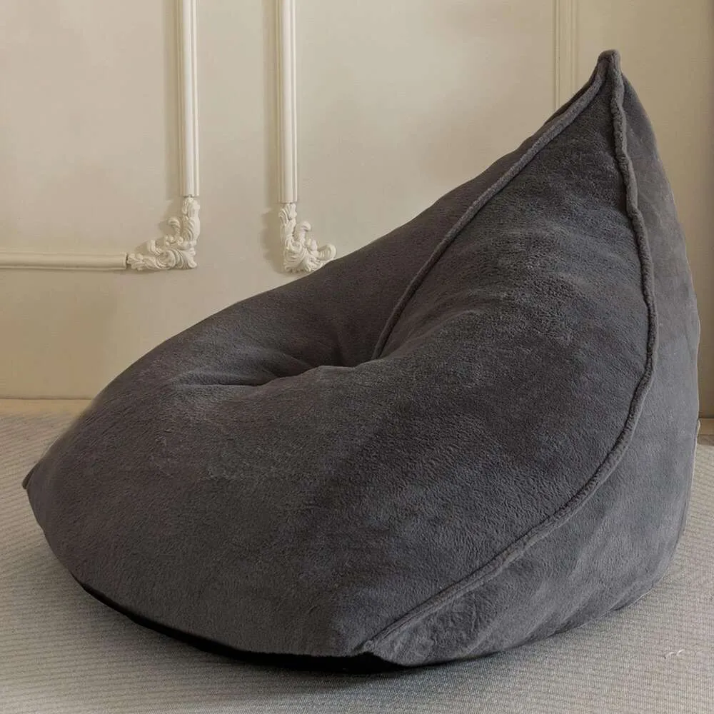 BYBYME Bean Bag Sherpa Lazy Sofa, Giant Beag Chairs для взрослых, подростков с набивным наполнителем из пенопласта высокой плотности, удобное кресло для гостиной, спальни