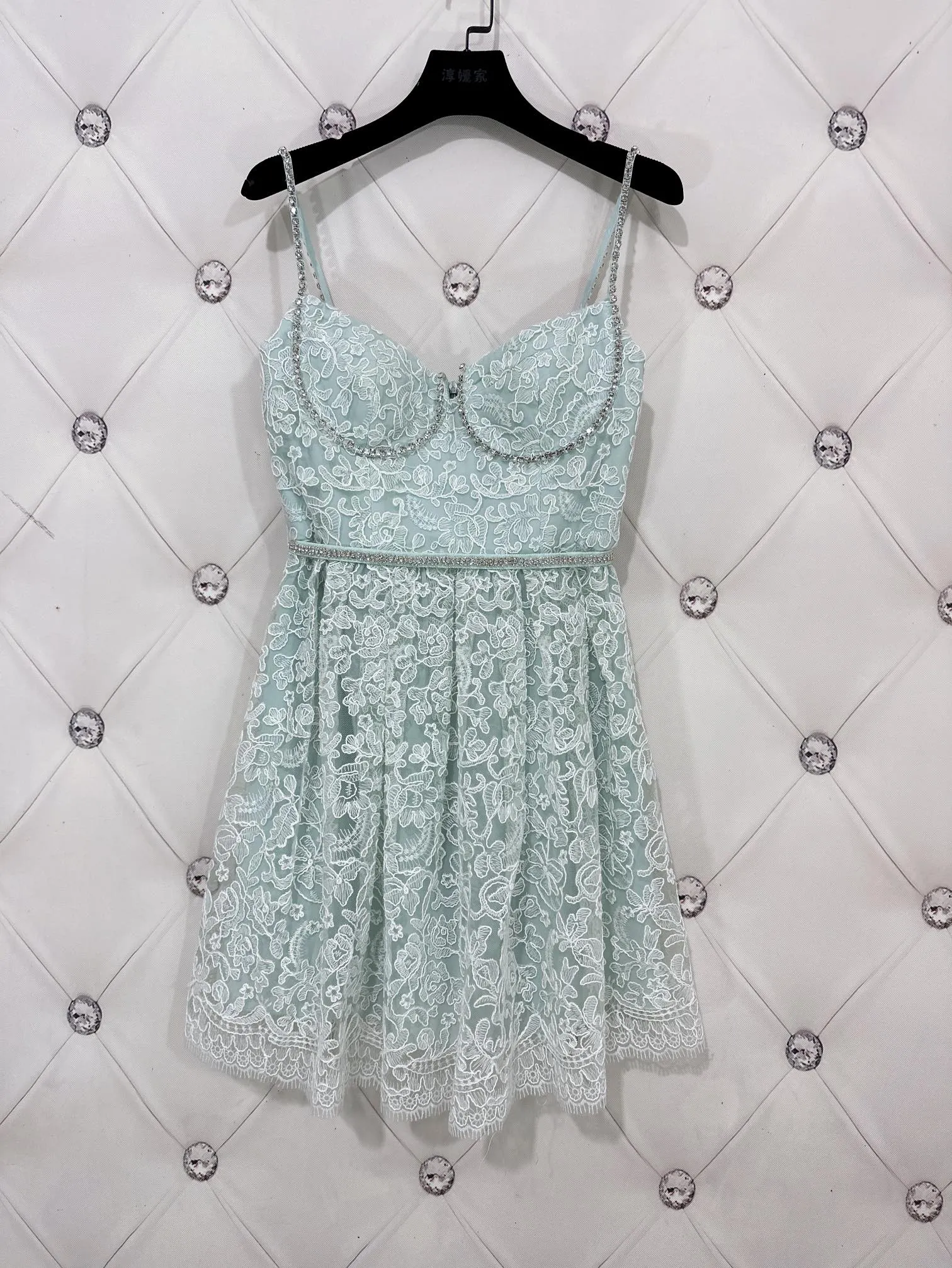 Mint Green Lace Mini Dress - Embroidered Mesh, Sexy Suspender Short Skirt,  Pure Aesthetic, Vacation Outfit, Petite Fit, Buy Now! from Dhgate Urban  Sexy Dresses - price 167.44