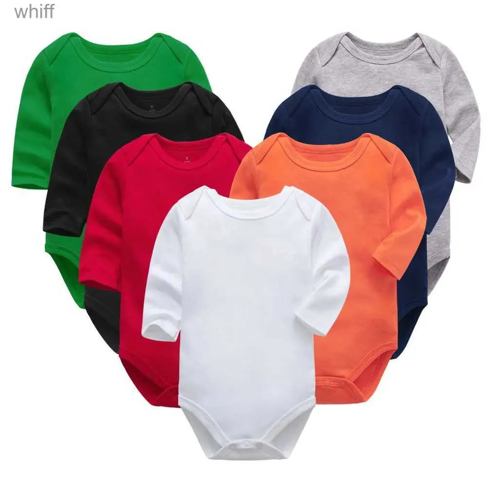 Strampler Herbst Winter Baby Mädchen Body Neugeborenen Jungen Langarm Solide 100% Baumwolle 0-24 Monate Baby Kleidung C24319