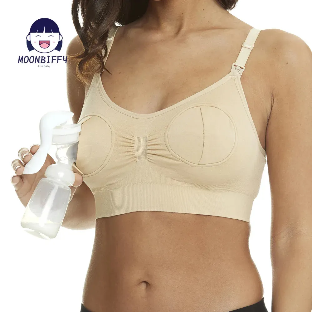 Reggiseno premaman per tiralatte Reggiseno allattamento speciale Mani Abiti per gravidanza Reggiseno per allattamento al seno può indossare tutto il giorno 240311