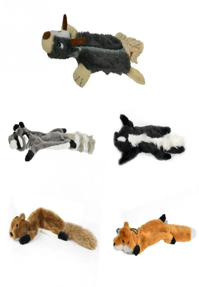 Schattig hondenspeelgoed Gevulde piepende dieren Huisdier speelgoed Pluche toeterende eekhoorn voor honden Kauwen Pieper Dierbenodigdheden7368959