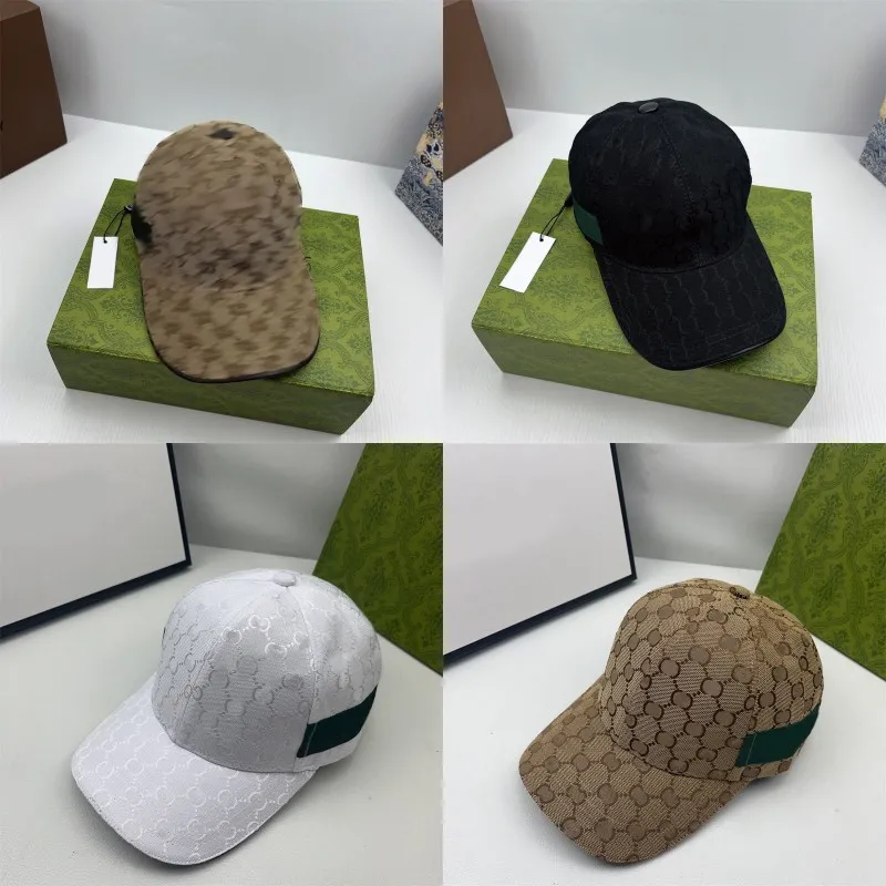 Partihandel designer baseball cap snapback geometric tryck bas boll hattar för kvinnor män snapback casquette luxe anka tunga hattar brun hj063 h4