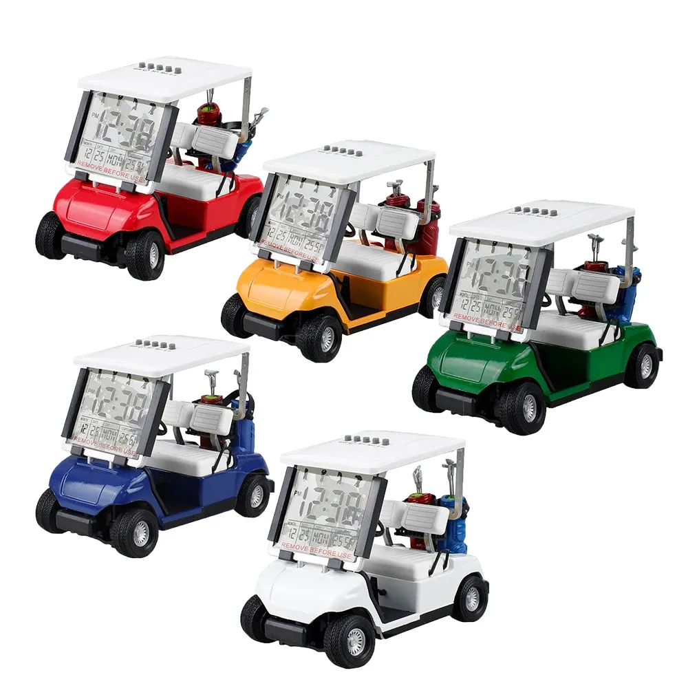 Aids Mini Golf Cart Uhr Schreibtisch Dekoration Neuheit Geschenkset LCD Display Kalender