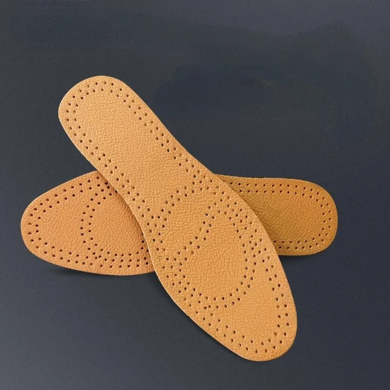 Genuine Cowhide Insoles Top Layer Leather Insoles for Sneaker Business Shoes Inner Sole Women Men Thin Soft Shoe Insertsfor men and women shoes