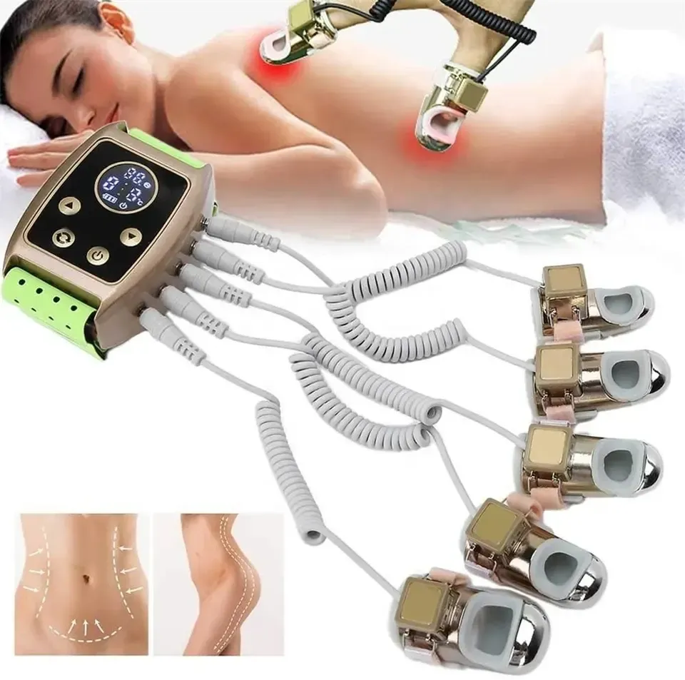 Epilator Ny populär radiofrekvens Mikroström Golden Finger EMS Vibration RF Massage Diamond Finger Massager