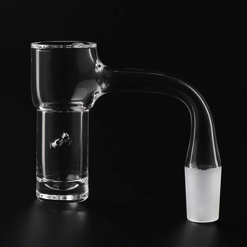 Nahtlos verschweißter Wishing Well Smoking Quartz Blender Banger mit Dichro-Marmor-Glaskappe, Rubin-Terp-Perlen, 20 mm Außendurchmesser, vollständig verschweißte, abgeschrägte Kantennägel für Dab-Rigs