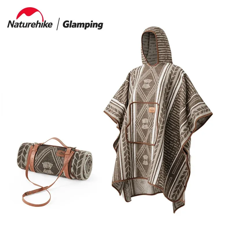 Kleidung Naturehike 2022 Neue Outdoor Camping Tragbare Wollschal Bequeme Warme Wolldecke Schal Multifunktionale Warme Decke Quilt