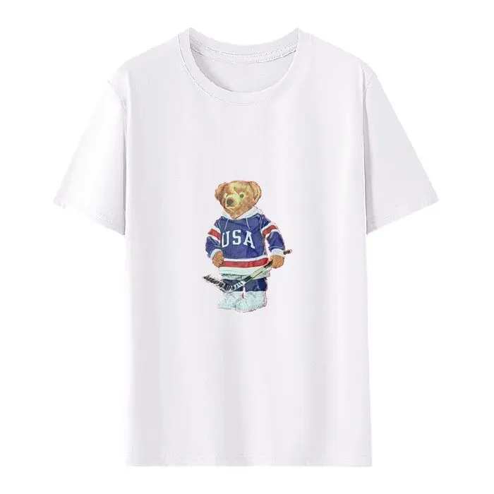 2024 Высококачественная рубашка с короткими рукавами с принтом, рубашка ПОЛО с уникальной дизайнерской концепцией, модная футболка из 100% хлопка.