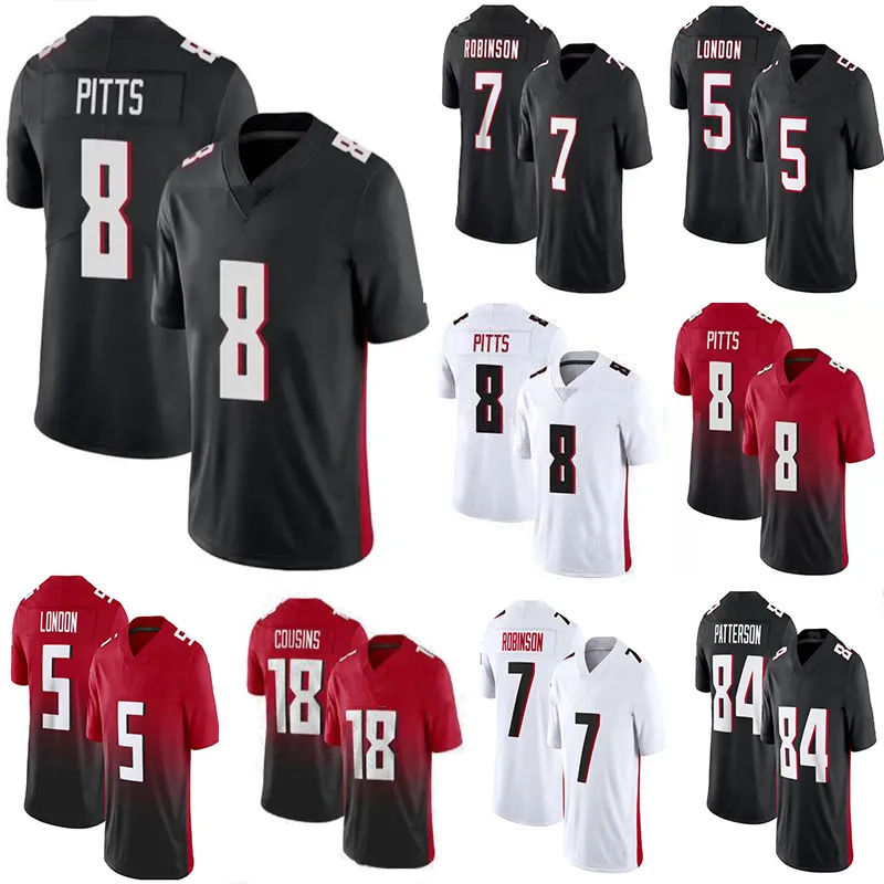 18 Kirk Cousins ​​Drake London Darnell Mooney Football Jerseys Bijan Robinson Kyle Pitts Cordarrelle Patterson Tyler Allgeier Younghoe Koo Michael Vick AJ Terrell