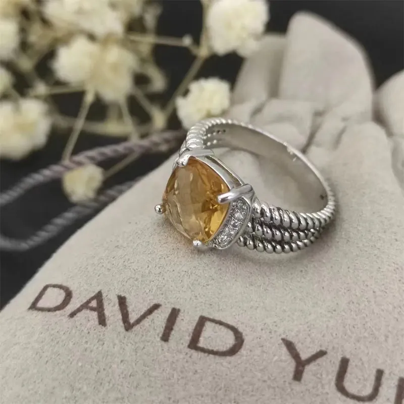 Twisted Vintage band designer wedding Rings for women gift Diamonds 925 Sterling Silver dy ring men Personalized fashion 14k Gold Plating Engagement jewelry6