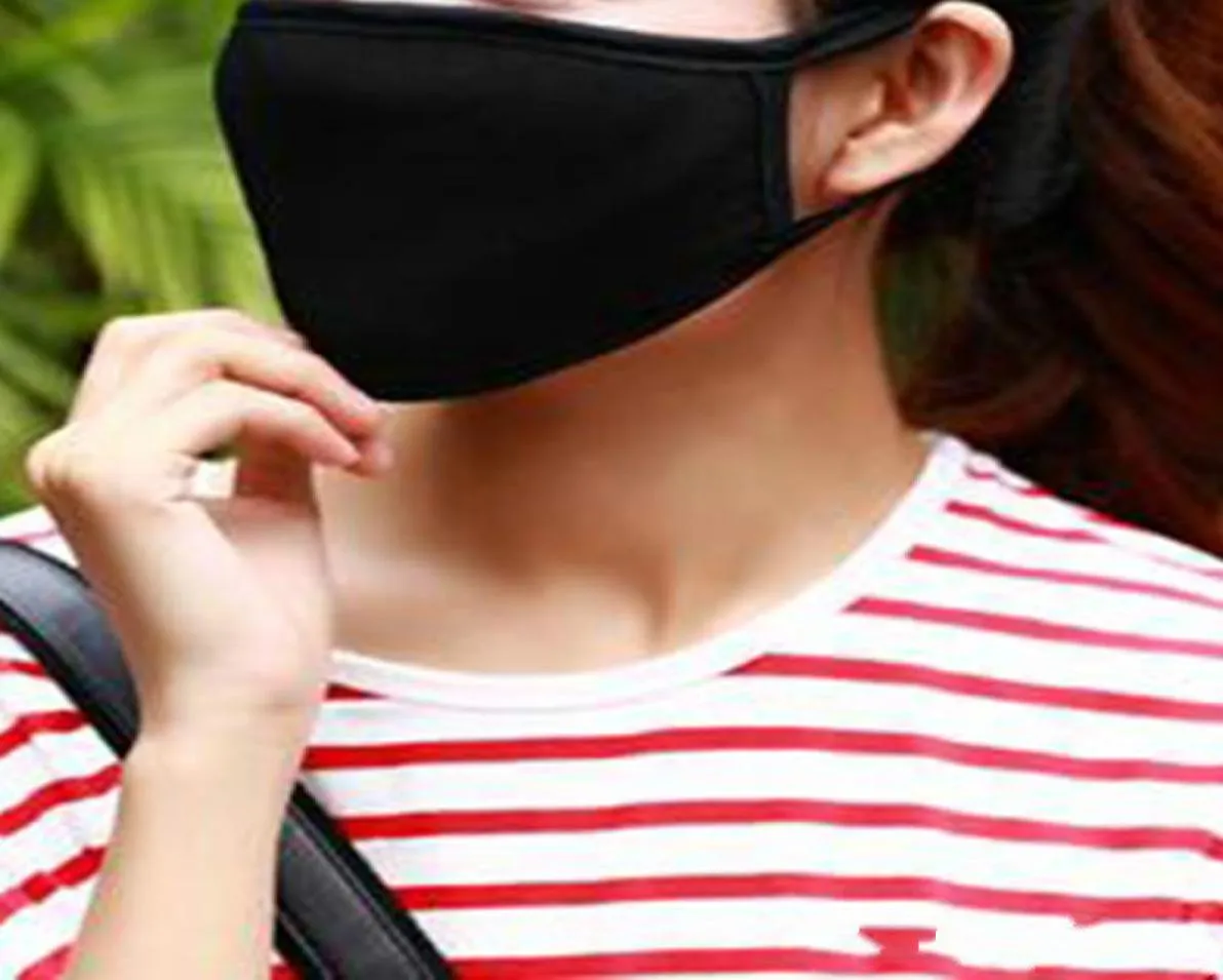 Máscara facial antipoeira de algodão, unissex, homem, mulher, ciclismo, moda preta, alta qualidade 9027775