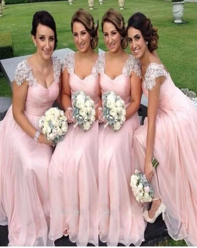 2016 Gorgeous Women Bridesmaid Dresses 99 Long Chiffon Party Dress Evening Wear Formal Square Sleeveless Fresh Luxury Bridesmaid 4482815