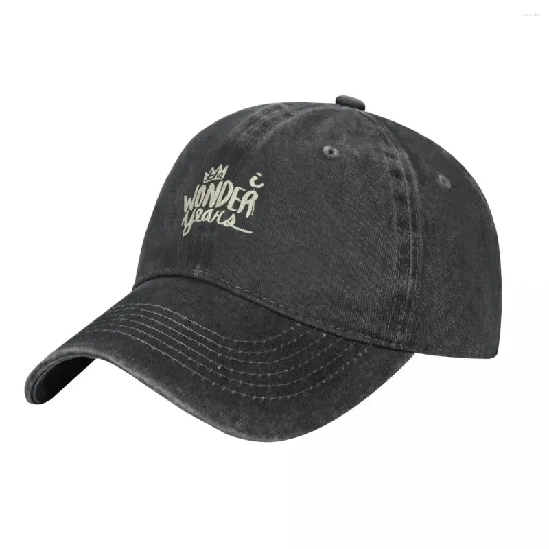 Кепки The Wonder Years Band Ковбойская шляпа Для вечеринок Спортивная кепка для регби Солнцезащитный крем Дизайнер Мужчины Жен.