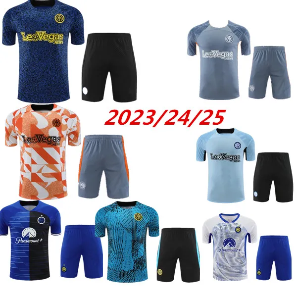 23/24/25 TRACKSUIT S Jerseys LAUTARO Chandal Futbol Soccer O Training Suit 23/24 /25s Camiseta DE FOOT Inter Short Sleeves Sportswear